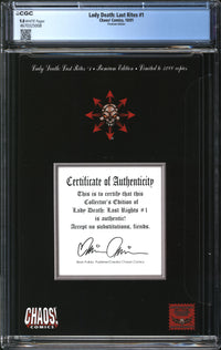 Lady Death: Last Rites (2001) #1 Premium Edition CGC 9.8 NM/MT