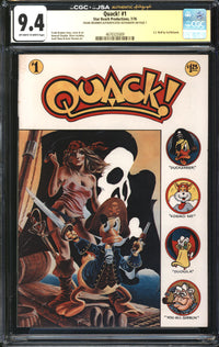 Quack! (1976) #1 CGC x JSA Signature Series 9.4 NM