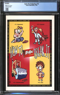 Sonic The Hedgehog (1993) # 16 CGC 9.8 NM/MT