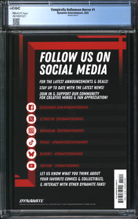 Vampirella Halloween Horror (2025) #1 Variant Cover O CGC 9.8 NM/MT