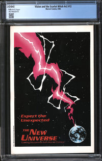 Vision And The Scarlet Witch (1985) #12 CGC 9.8 NM/MT