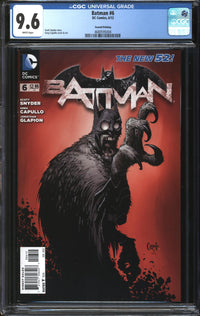 Batman (2011) # 6 Second Printing CGC 9.6 NM+
