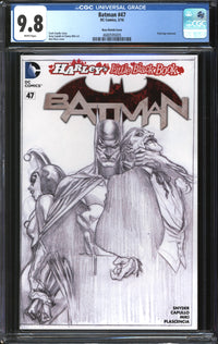 Batman (2011) #47 Alex Ross Sketch Cover CGC 9.8 NM/MT