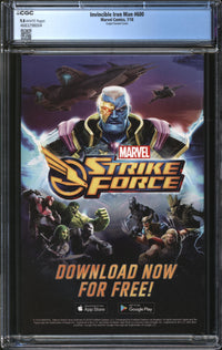 Invincible Iron Man (2017) #600 Olivier Coipel Variant CGC 9.8 NM/MT