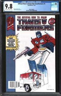 Official How To Draw The Transformers (1987) #1 CGC 9.8 NM/MT