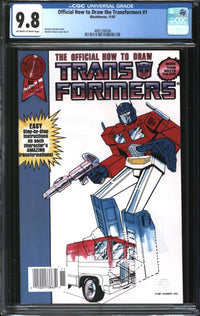 Official How To Draw The Transformers (1987) #1 CGC 9.8 NM/MT