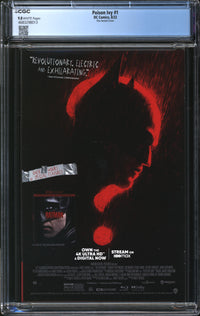 Poison Ivy (2022) #1 Frank Cho Variant CGC 9.8 NM/MT