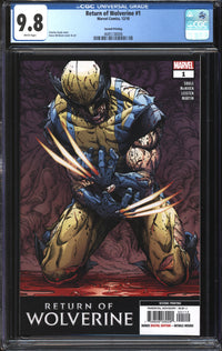 Return Of Wolverine (2018) #1 Second Printing CGC 9.8 NM/MT