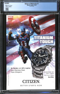 Return Of Wolverine (2018) #1 Second Printing CGC 9.8 NM/MT