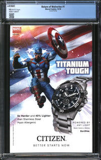 Return Of Wolverine (2018) #1 Second Printing CGC 9.8 NM/MT