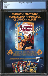 Midnight Sons Unlimited (1993) #6 CGC 9.8 NM/MT