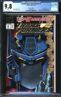 Transformers: Generation 2 (1993) #1 Collector's Edition CGC 9.8 NM/MT
