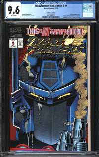 Transformers: Generation 2 (1993) #1 Collector's Edition CGC 9.6 NM+