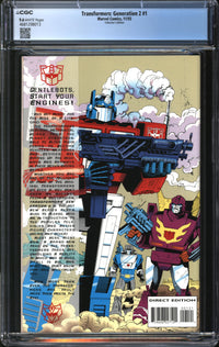Transformers: Generation 2 (1993) #1 Collector's Edition CGC 9.6 NM+