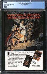 Transformers: Headmasters (1987) #1 CGC 9.8 NM/MT