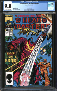 Transformers: Headmasters (1987) #4 CGC 9.8 NM/MT