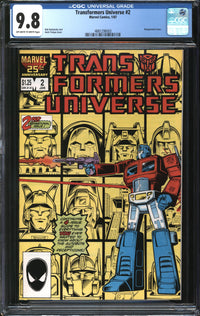 Transformers Universe (1986) #2 CGC 9.8 NM/MT