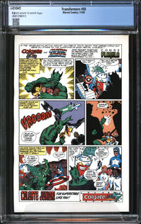 Transformers (1984) #58 CGC 9.8 NM/MT
