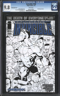 Invincible (2003) #100 Ryan Ottley Sketch Cover CGC 9.8 NM/MT