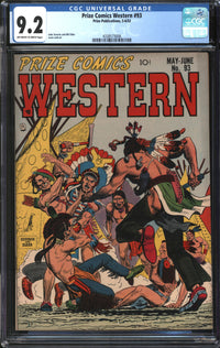 Prize Comics Western (1948) #93 CGC 9.2 NM-