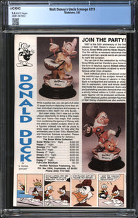 Walt Disney's Uncle Scrooge (1986) #219 CGC 9.8 NM/MT