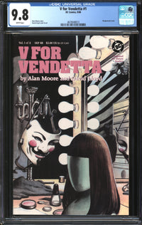 V For Vendetta (1988) # 1 CGC 9.8 NM/MT