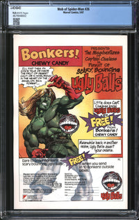 Web Of Spider-Man (1985) # 26 CGC 9.8 NM/MT