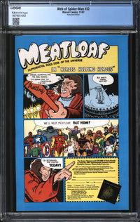 Web Of Spider-Man (1985) # 32 Newsstand Edition CGC 9.4 NM