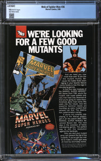 Web Of Spider-Man (1985) # 36 CGC 9.8 NM/MT