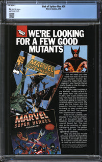 Web Of Spider-Man (1985) # 36 CGC 9.8 NM/MT