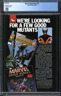 Web Of Spider-Man (1985) # 36 CGC 9.6 NM+