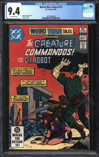 Weird War Tales (1971) #115 CGC 9.4 NM