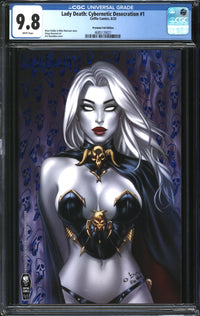 Lady Death: Cybernetic Desecration (2023) #1 Premium Foil Edition CGC 9.8 NM/MT