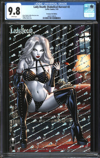 Lady Death: Diabolical Harvest (2023) #2 Premium Foil Edition CGC 9.8 NM/MT