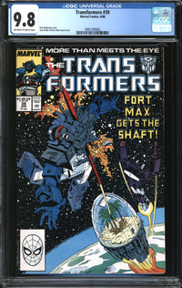 Transformers (1984) #39 CGC 9.8 NM/MT
