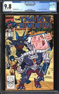 Transformers (1984) #40 CGC 9.8 NM/MT