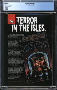 Transformers (1984) #42 CGC 9.8 NM/MT