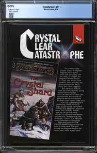 Transformers (1984) #41 CGC 9.8 NM/MT