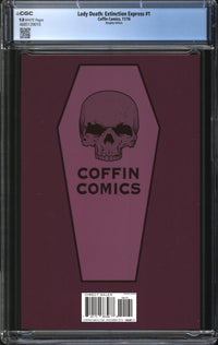 Lady Death: Extinction Express (2016) #1 Naughty Edition CGC 9.8 NM/MT