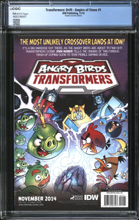 Transformers: Drift - Empire Of Stone (2014) #1 Retailer Incentive Edition CGC 9.8 NM/MT