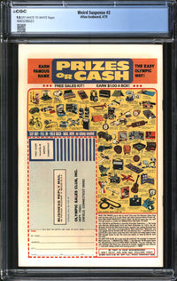 Weird Suspense (1975) #2 CGC 9.8 NM/MT
