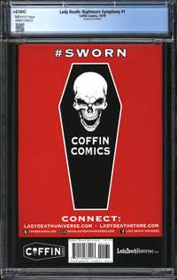 Lady Death: Nightmare Symphony (2019) #1 Premium Foil Edition CGC 9.8 NM/MT