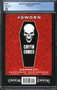 Lady Death: Sacrificial Annihilation (2022) #2 Premium Foil Edition CGC 9.8 NM/MT