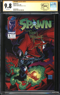 Spawn (1992) #  1 CGC Signature Series 9.8 NM/MT Signed Todd McFarlane