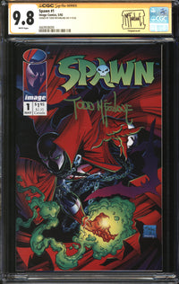 Spawn (1992) #  1 CGC Signature Series 9.8 NM/MT Signed Todd McFarlane