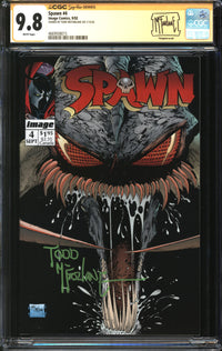 Spawn (1992) #  4 CGC Signature Series 9.8 NM/MT Signed Todd McFarlane