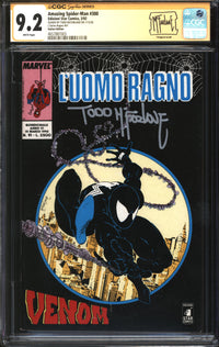 Amazing Spider-Man (1963) #300 Italian Edition CGC Signature Series 9.2 NM- Signed Todd McFarlane