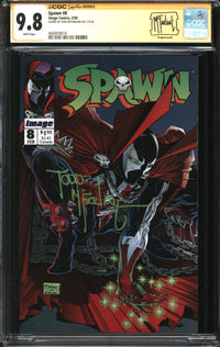 Spawn (1992) #  8 CGC Signature Series 9.8 NM/MT Signed Todd McFarlane