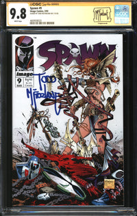 Spawn (1992) #  9 CGC Signature Series 9.8 NM/MT Signed Todd McFarlane