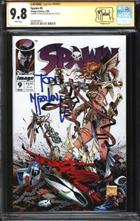 Spawn (1992) #  9 CGC Signature Series 9.8 NM/MT Signed Todd McFarlane